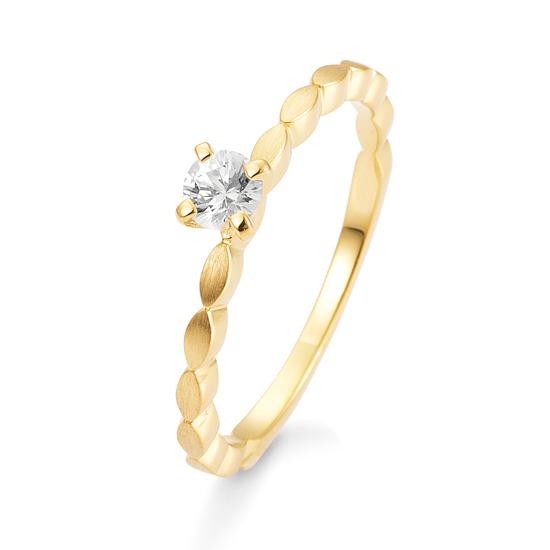 Verlobungsring Fantasy – Beispielausführung: Gelbgold 375/- Gold
