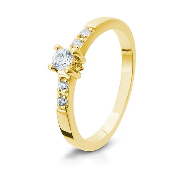 RING - S.ZIRKONIA – Beispielausführung: Gelbgold 375/- Gold