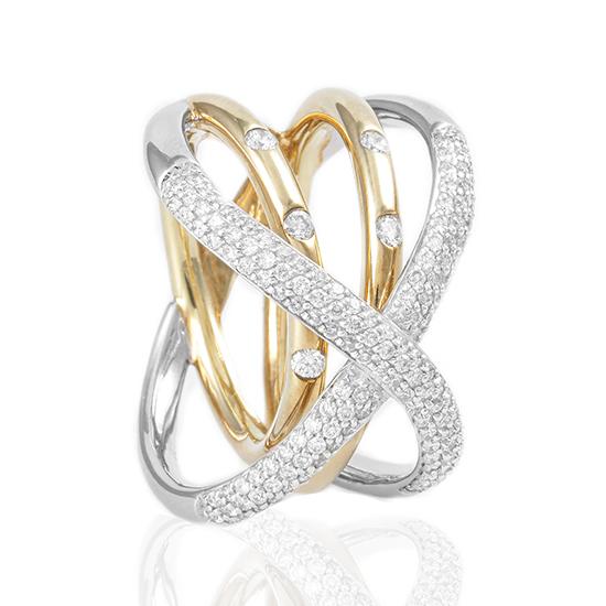 Hersteller-Originalaufnahme: RING - BRILL. 0,884 Ct. H/si; abgebildete Ausführung 41711810-22-10-1-0-48