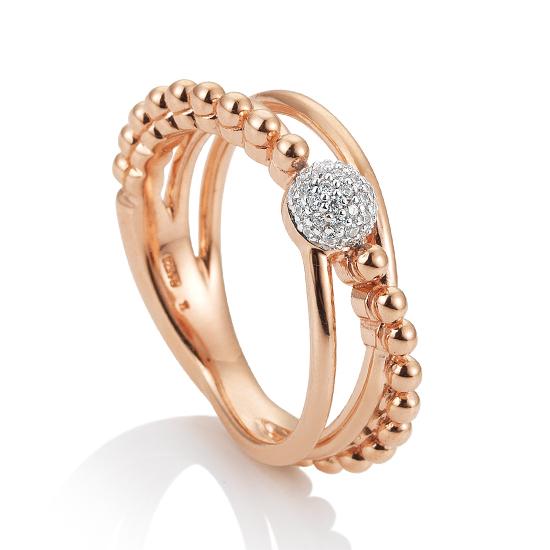 Hersteller-Originalaufnahme: RING - BRILL. 0,155 Ct. H/si; abgebildete Ausführung 41056850-25-10-1-0-48