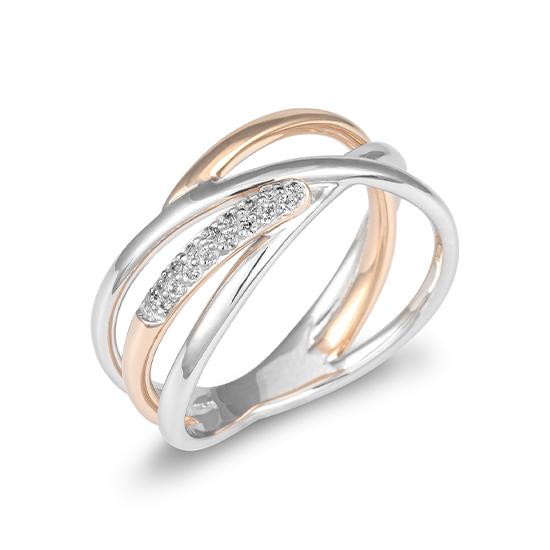 Hersteller-Originalaufnahme: RING - BRILL. 0,11 Ct. H/si; abgebildete Ausführung 41059950-28-10-1-0-48