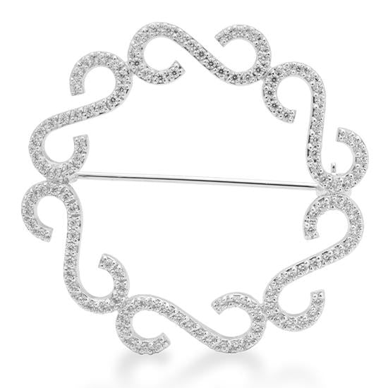 Hersteller-Originalaufnahme: BROSCHE - BRILL. 1,26 Ct. H/si; abgebildete Ausführung 21081410-34-10-1-40