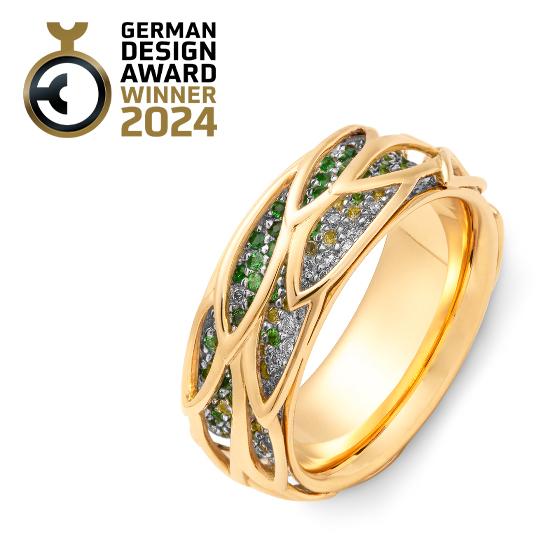 Hersteller-Originalaufnahme: RING - TSAVORITE/Brill. 0,332 Ct. H/si; abgebildete Ausführung 41062050-31-480284-1-0-48