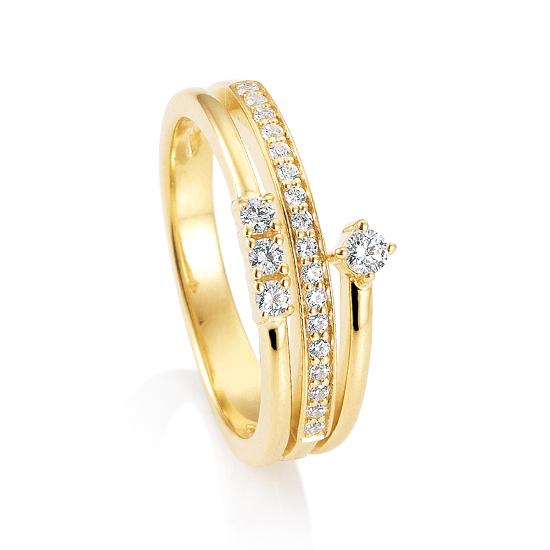 Hersteller-Originalaufnahme: RING - BRILL. 0,288 Ct. H/si; abgebildete Ausführung 41059270-21-10-1-0-48