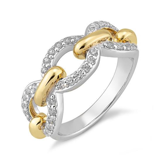 Hersteller-Originalaufnahme: RING - BRILL. 0,54 Ct. H/si; abgebildete Ausführung 41063670-22-10-1-0-48