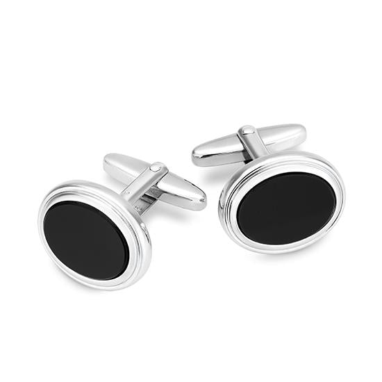 Manschettenknöpfe 82000090 – Beispielausführung: Weißgold 375/- Gold