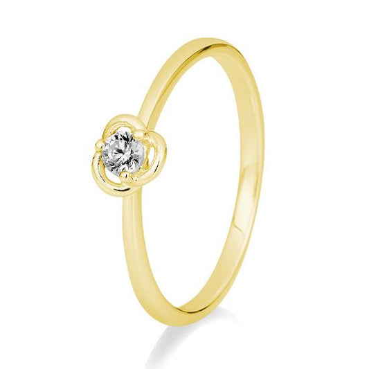 RING - Rosen-Fassung mit Brillant, Originalaufnahme einer Beispielausführung