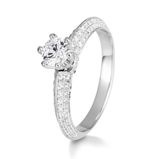 RING - BRILL. 0,926 Ct. H/si, Originalaufnahme einer Beispielausführung