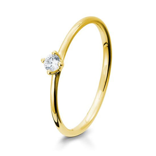 RING - BRILL. 0,10 Ct. H/si, Originalaufnahme einer Beispielausführung