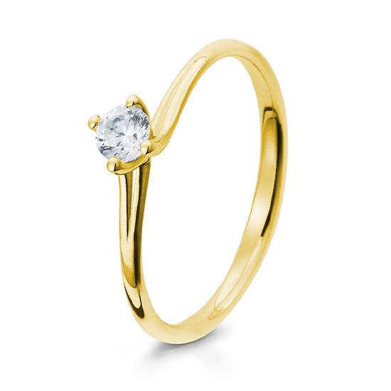RING - BRILL. 0,20 Ct. H/si, Originalaufnahme einer Beispielausführung