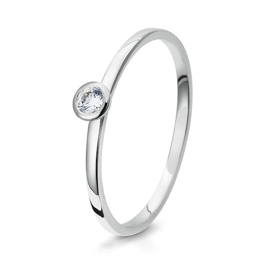 RING - BRILL. 0,10 Ct. H/si, Originalaufnahme einer Beispielausführung
