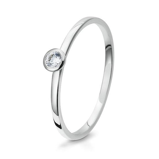 RING - BRILL. 0,10 Ct. H/si, Originalaufnahme einer Beispielausführung