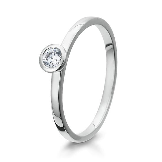 RING - BRILL. 0,10 Ct. H/si, Originalaufnahme einer Beispielausführung