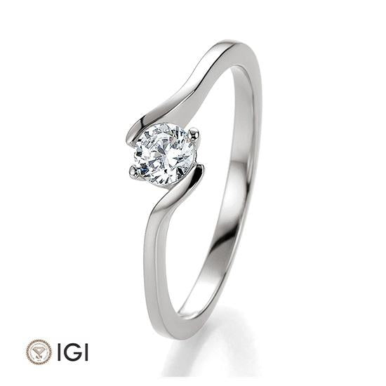 RING - BRILL. 0,30 Ct. H/si, Originalaufnahme einer Beispielausführung