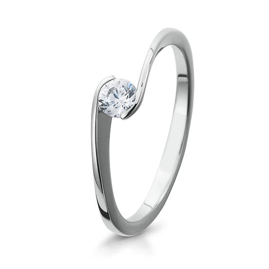 RING - BRILL. 0,20 Ct. H/si, Originalaufnahme einer Beispielausführung