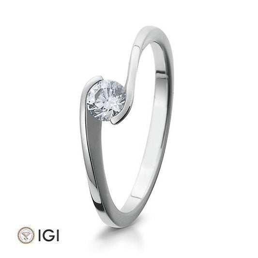 RING - BRILL. 0,30 Ct. H/si, Originalaufnahme einer Beispielausführung