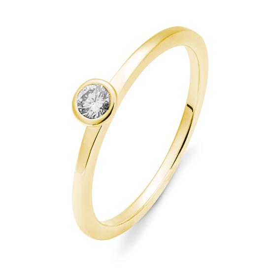 RING - BRILL. 0,15 Ct. H/si, Originalaufnahme einer Beispielausführung