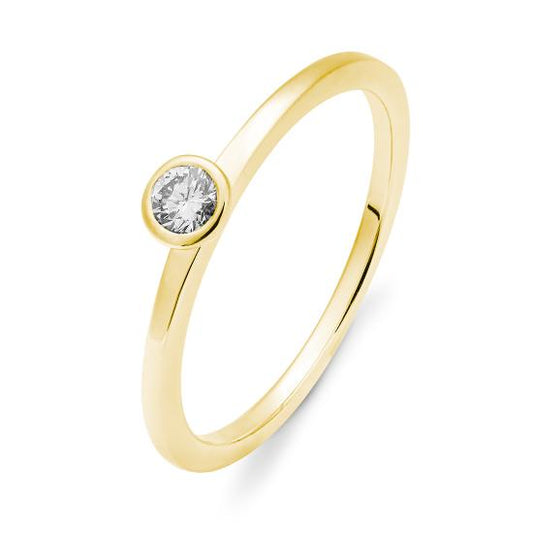 RING - BRILL. 0,15 Ct. H/si, Originalaufnahme einer Beispielausführung