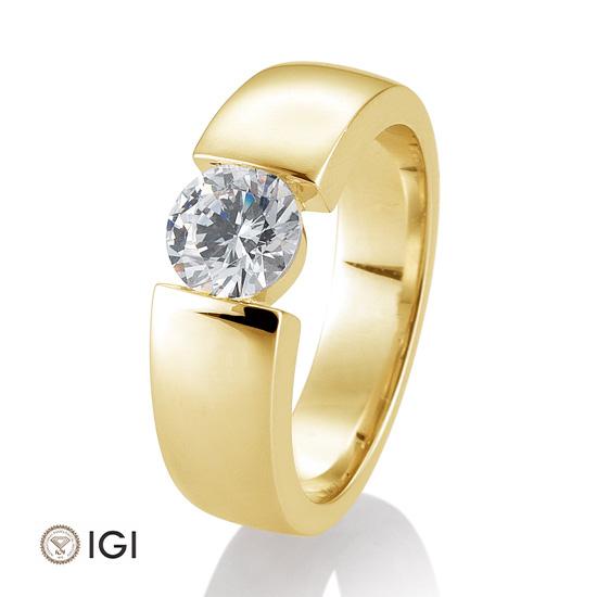 Ring Spann 0,80-1,50 ct., Originalaufnahme einer Beispielausführung