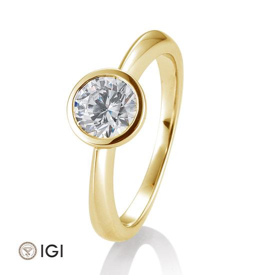 Ring Zarge 0,80-1,50 ct., Originalaufnahme einer Beispielausführung