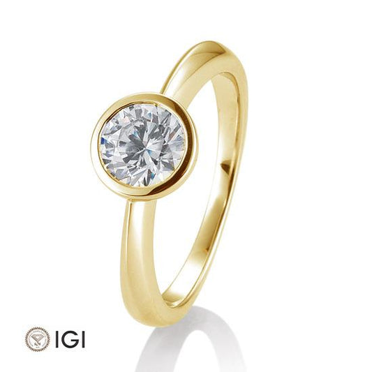 Ring Zarge 0,80-1,50 ct., Originalaufnahme einer Beispielausführung