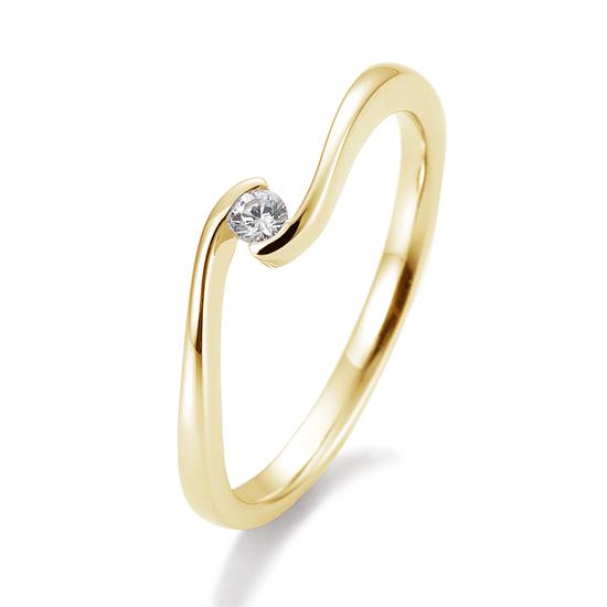 Ring Schwung 0,05-0,30 ct., Originalaufnahme einer Beispielausführung