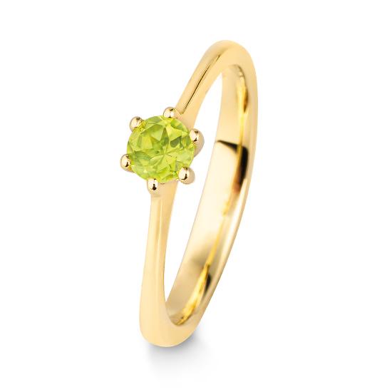 RING - E.PERIDOT – Beispielausführung: Gelbgold 585/- Gold