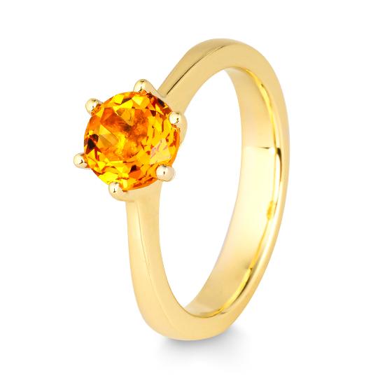 RING - E.CITRIN – Beispielausführung: Gelbgold 585/- Gold