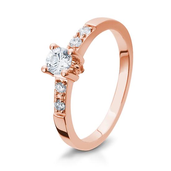 RING - S.ZIRKONIA – Beispielausführung: Rotgold 375/- Gold