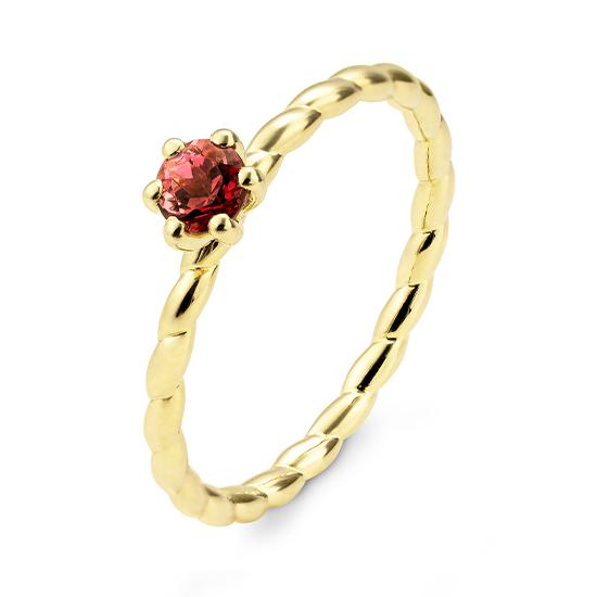 RING - E.ROSA TURMALIN – Beispielausführung: Gelbgold 585/- Gold