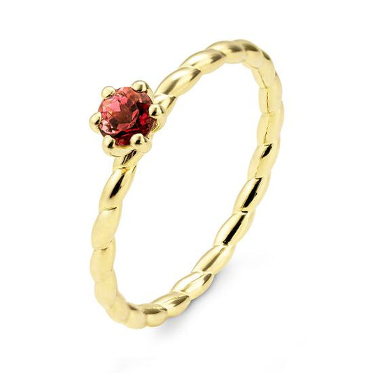 RING - E.ROSA TURMALIN – Beispielausführung: Gelbgold 585/- Gold