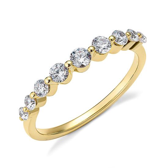 Hersteller-Originalaufnahme: RING - BRILL. 0,52 Ct. H/si; abgebildete Ausführung 41063920-21-971-1-0-48