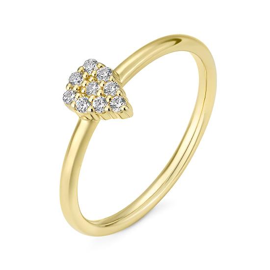 Hersteller-Originalaufnahme: RING - BRILL. 0,135 Ct. H/si; abgebildete Ausführung 41064370-21-10-1-0-48
