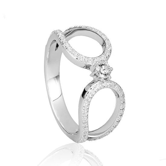 Hersteller-Originalaufnahme: RING - BRILL. 0,441 Ct. H/si; abgebildete Ausführung 41059970-24-10-1-0-48