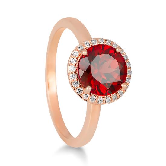 Hersteller-Originalaufnahme: RING - E.GRANAT/BRILL. 0,156 Ct. H/si; abgebildete Ausführung 41060110-25-26-1-0-48
