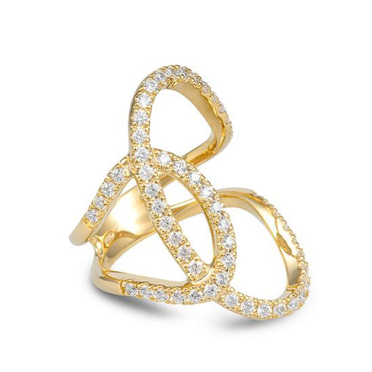 Hersteller-Originalaufnahme: RING - BRILL. 1,10 Ct. H/si; abgebildete Ausführung 41059650-21-10-1-0-48