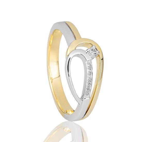 Hersteller-Originalaufnahme: RING - BRILL. 0,053 Ct. H/si; abgebildete Ausführung 41060230-22-10-1-0-48