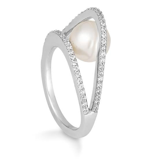 Hersteller-Originalaufnahme: RING - SÜDSEEPERLE-ZP/Brill. 0,377 Ct. H/si; abgebildete Ausführung 41711870-24-6-1-0-48