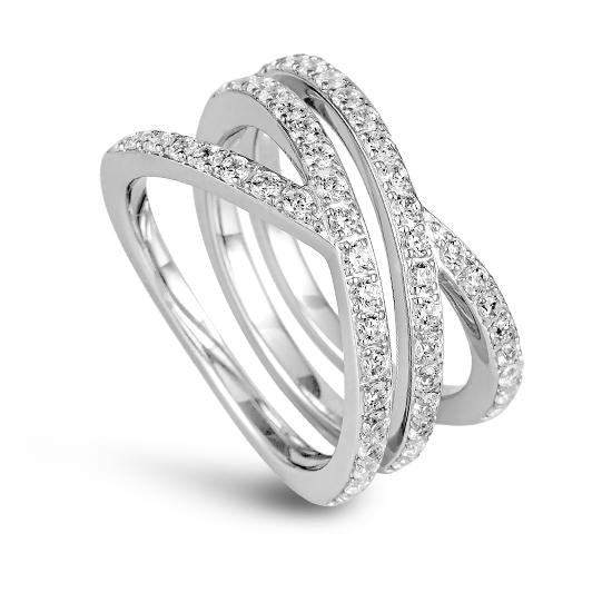 Hersteller-Originalaufnahme: RING - BRILL. 1,08 Ct. H/si; abgebildete Ausführung 41059700-24-10-1-0-48