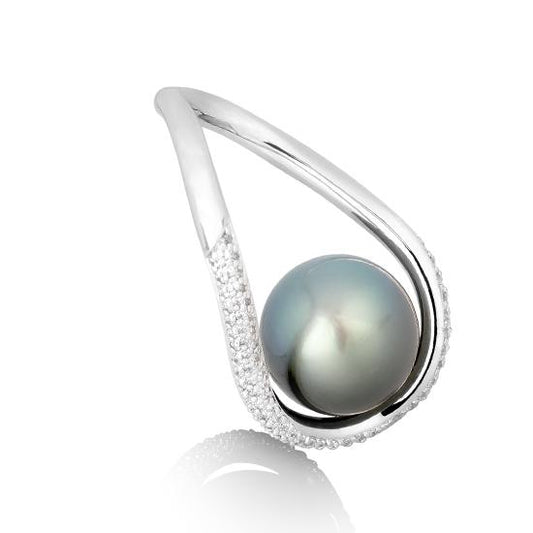 Hersteller-Originalaufnahme: RING - TAHITI-Z.-PERLE/Brill. 0,776 Ct. H/si; abgebildete Ausführung 41086630-34-18-1-0-48