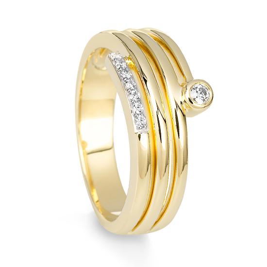 Hersteller-Originalaufnahme: RING - BRILL. 0,093 Ct. H/si; abgebildete Ausführung 41060510-20-10-1-0-48