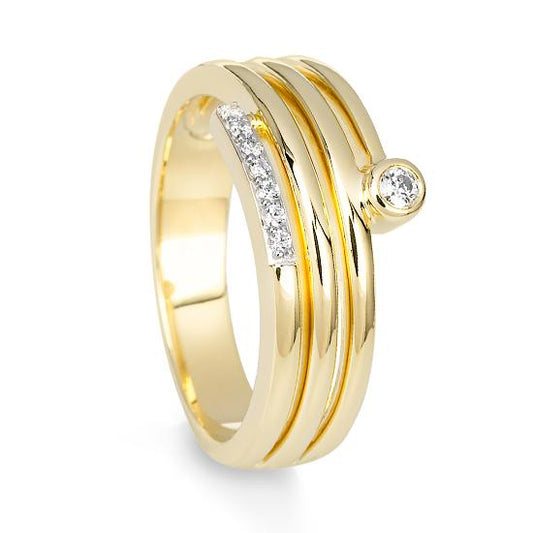 Hersteller-Originalaufnahme: RING - BRILL. 0,093 Ct. H/si; abgebildete Ausführung 41060510-20-10-1-0-48