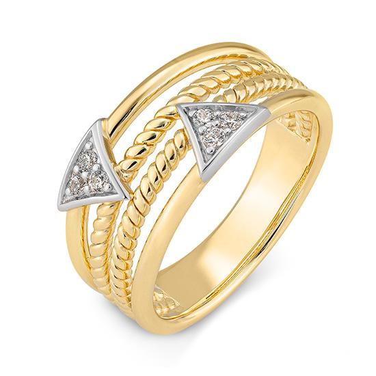 Hersteller-Originalaufnahme: RING - BRILL. 0,12 Ct. H/si; abgebildete Ausführung 41063750-22-10-1-0-48