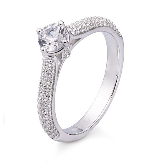 Hersteller-Originalaufnahme: RING - BRILL. 0,91 Ct. H/si; abgebildete Ausführung 41061440-34-10-1-0-48