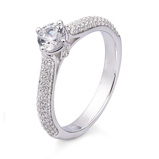 Hersteller-Originalaufnahme: RING - BRILL. 0,91 Ct. H/si; abgebildete Ausführung 41061440-34-10-1-0-48