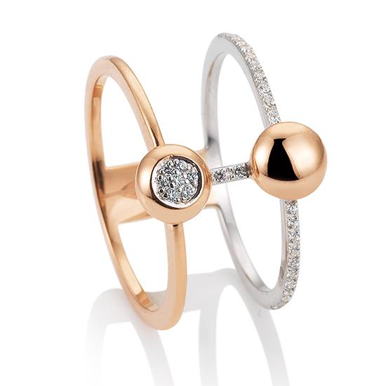 Hersteller-Originalaufnahme: RING - BRILL. 0,155 Ct. H/si; abgebildete Ausführung 41057280-28-10-1-0-48