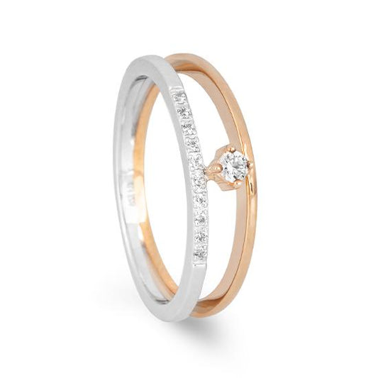 Hersteller-Originalaufnahme: RING - BRILL. 0,105 Ct. H/si; abgebildete Ausführung 41058460-28-10-1-0-48