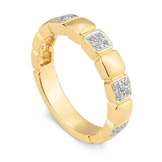 Hersteller-Originalaufnahme: RING - BRILL. 0,138 Ct. H/si; abgebildete Ausführung 41061630-20-10-1-0-48