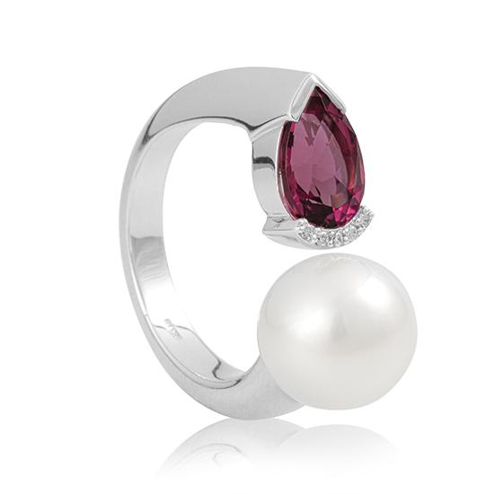 Hersteller-Originalaufnahme: RING - E.ROSA TURMALIN/Brill. 0,033 Ct. H/si; abgebildete Ausführung 41041110-24-19-1-0-48