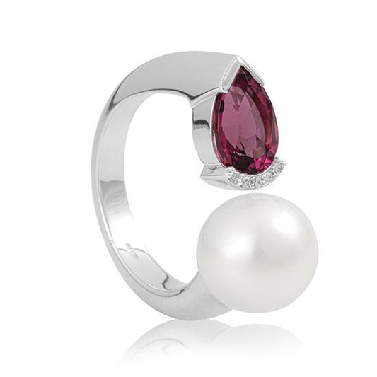 Hersteller-Originalaufnahme: RING - E.ROSA TURMALIN/Brill. 0,033 Ct. H/si; abgebildete Ausführung 41041110-24-19-1-0-48